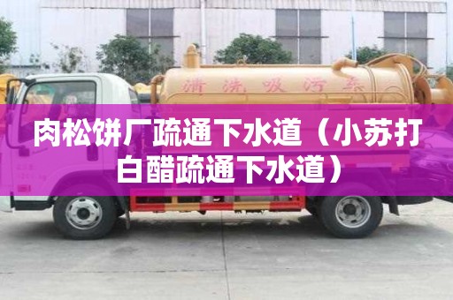 肉松餅廠疏通下水道（小蘇打白醋疏通下水道）