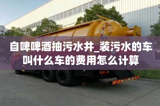 自啤啤酒抽污水井_裝污水的車叫什么車的費用怎么計算