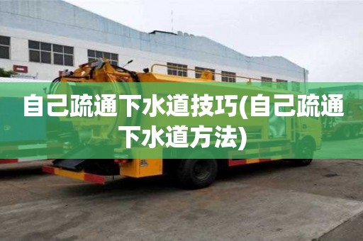 自己疏通下水道技巧(自己疏通下水道方法)