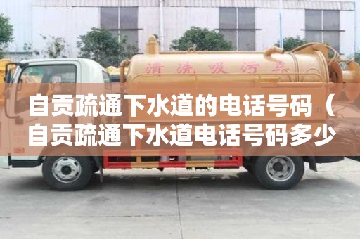 自貢疏通下水道的電話號碼（自貢疏通下水道電話號碼多少）