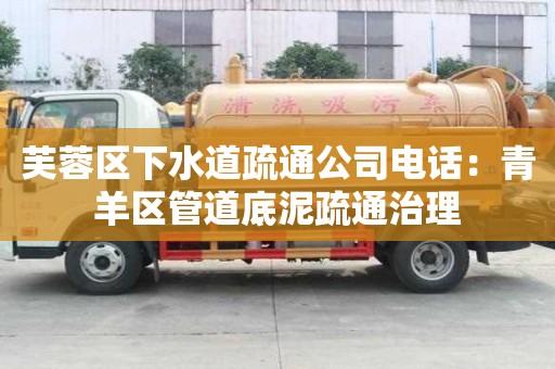 芙蓉區下水道疏通公司電話：青羊區管道底泥疏通治理