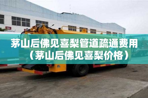 茅山后佛見喜梨管道疏通費用（茅山后佛見喜梨價格）