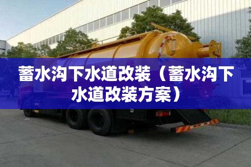 蓄水溝下水道改裝（蓄水溝下水道改裝方案）