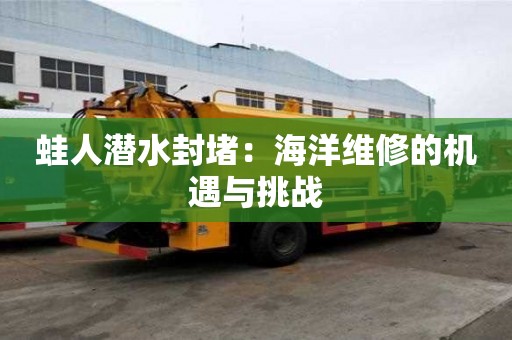 蛙人潛水封堵：海洋維修的機(jī)遇與挑戰(zhàn)