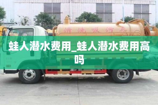 蛙人潛水費用_蛙人潛水費用高嗎