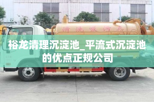裕龍清理沉淀池_平流式沉淀池的優點正規公司