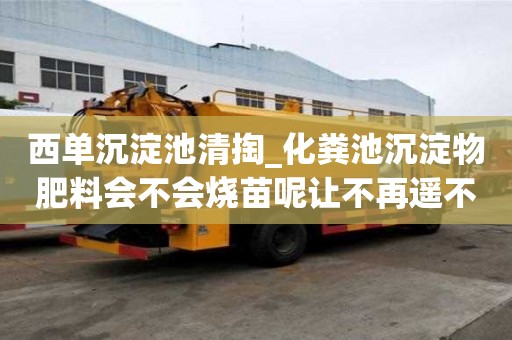 西單沉淀池清掏_化糞池沉淀物肥料會不會燒苗呢讓不再遙不可及