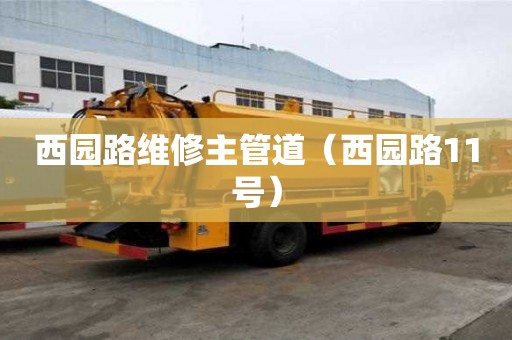 西園路維修主管道（西園路11號）