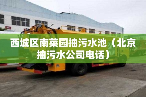 西城區(qū)南菜園抽污水池（北京抽污水公司電話）