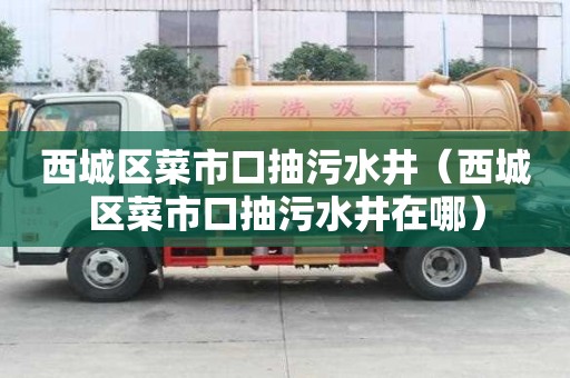 西城區菜市口抽污水井（西城區菜市口抽污水井在哪）