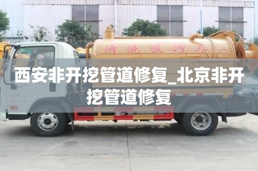 西安非開挖管道修復_北京非開挖管道修復
