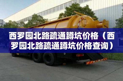 西羅園北路疏通蹲坑價格（西羅園北路疏通蹲坑價格查詢）