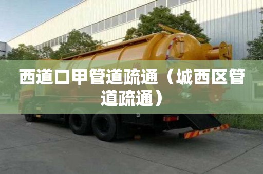 西道口甲管道疏通（城西區(qū)管道疏通）