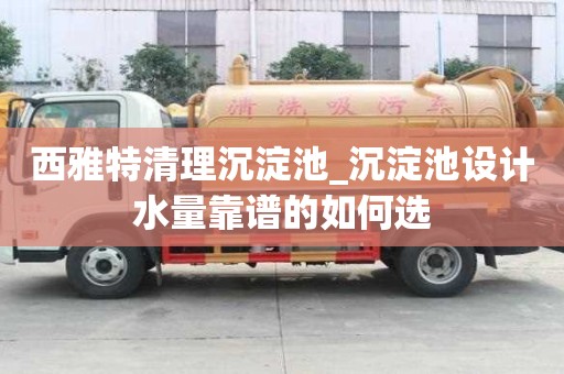 西雅特清理沉淀池_沉淀池設(shè)計(jì)水量靠譜的如何選