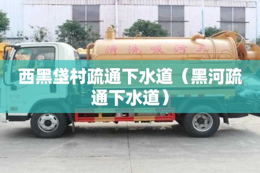 西黑垡村疏通下水道（黑河疏通下水道）