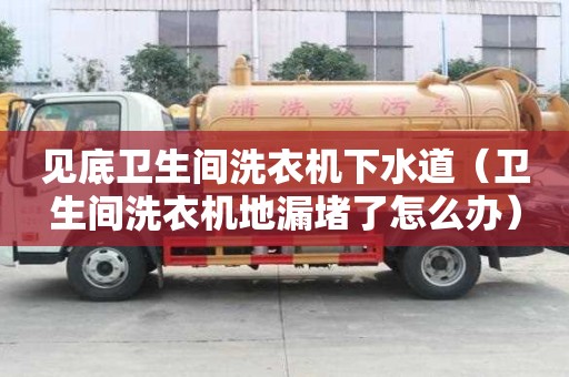 見底衛(wèi)生間洗衣機下水道（衛(wèi)生間洗衣機地漏堵了怎么辦）