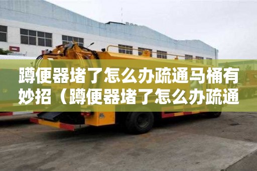 蹲便器堵了怎么辦疏通馬桶有妙招（蹲便器堵了怎么辦疏通馬桶有妙招嗎）