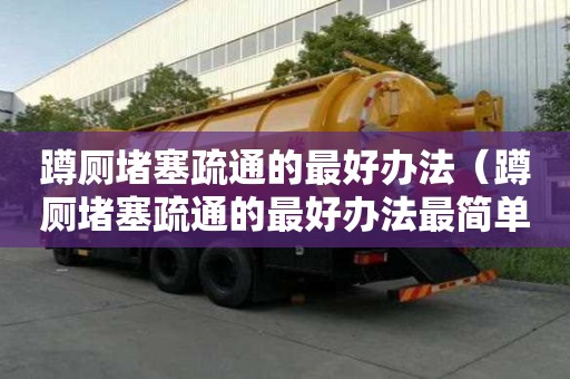 蹲廁堵塞疏通的最好辦法（蹲廁堵塞疏通的最好辦法最簡單的）