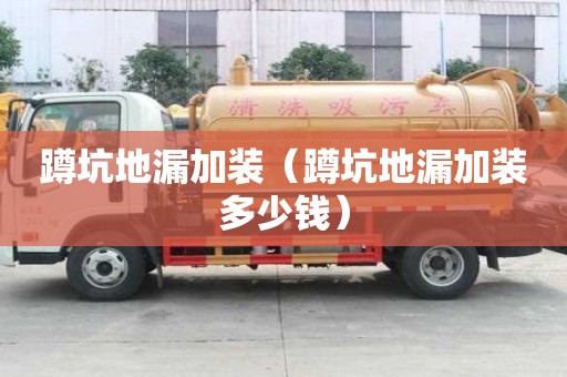 蹲坑地漏加裝（蹲坑地漏加裝多少錢）