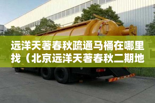 遠(yuǎn)洋天著春秋疏通馬桶在哪里找（北京遠(yuǎn)洋天著春秋二期地址）