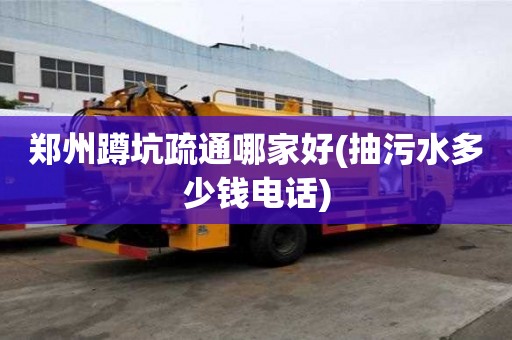 鄭州蹲坑疏通哪家好(抽污水多少錢電話)