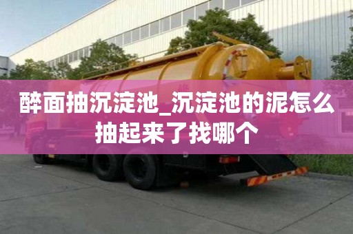 醉面抽沉淀池_沉淀池的泥怎么抽起來了找哪個
