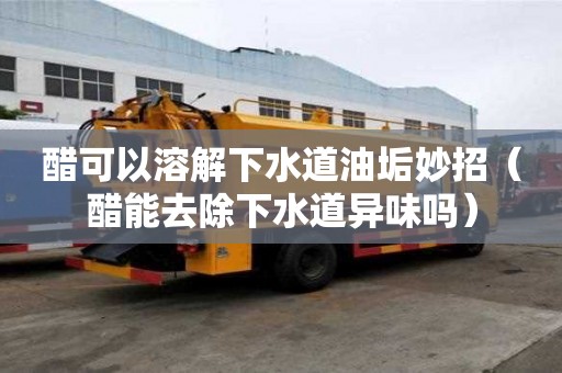 醋可以溶解下水道油垢妙招（醋能去除下水道異味嗎）