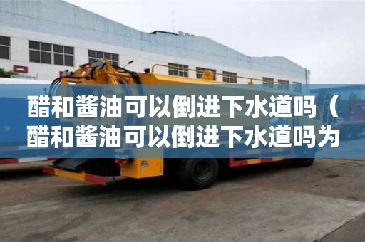 醋和醬油可以倒進下水道嗎(醋和醬油可以倒進下水道嗎為什么) 醋和醬油可以倒進下水道嗎(醋和醬油可以倒進下水道嗎為什么)