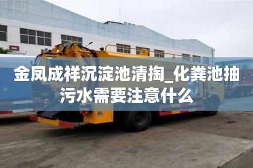 金鳳成祥沉淀池清掏_化糞池抽污水需要注意什么