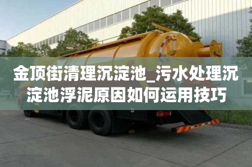 金頂街清理沉淀池_污水處理沉淀池浮泥原因如何運用技巧