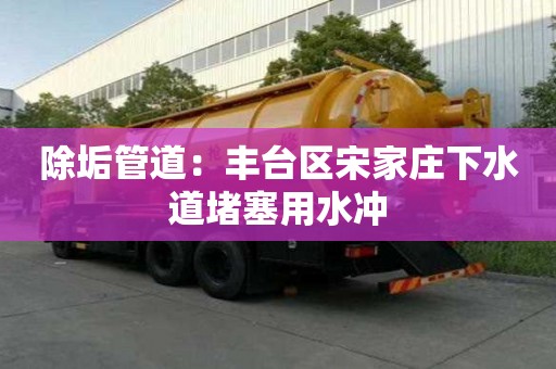 除垢管道：豐臺(tái)區(qū)宋家莊下水道堵塞用水沖