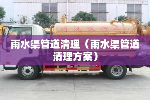 雨水渠管道清理（雨水渠管道清理方案）