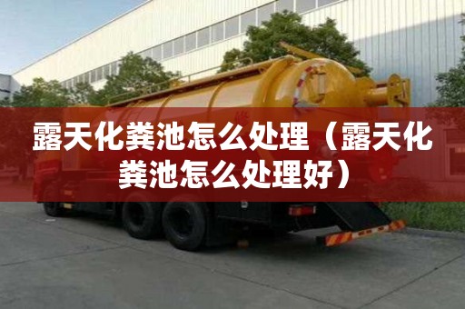 露天化糞池怎么處理（露天化糞池怎么處理好）