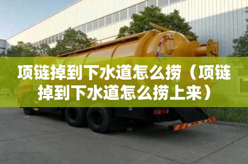 項(xiàng)鏈掉到下水道怎么撈（項(xiàng)鏈掉到下水道怎么撈上來）