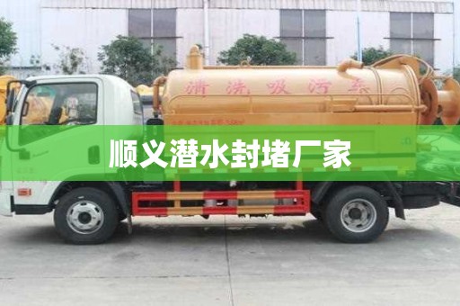 順義潛水封堵廠家