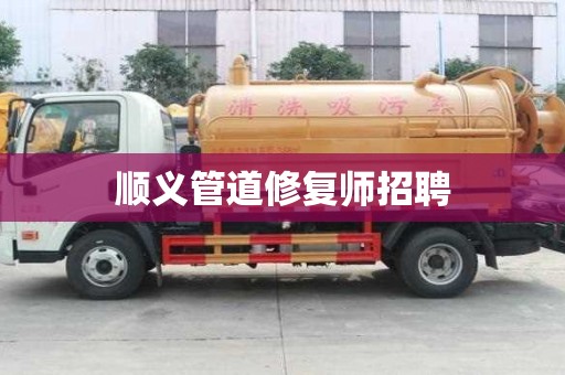 順義管道修復師招聘