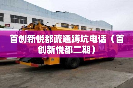 首創新悅都疏通蹲坑電話（首創新悅都二期）