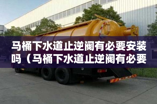 馬桶下水道止逆閥有必要安裝嗎（馬桶下水道止逆閥有必要安裝嗎圖片）