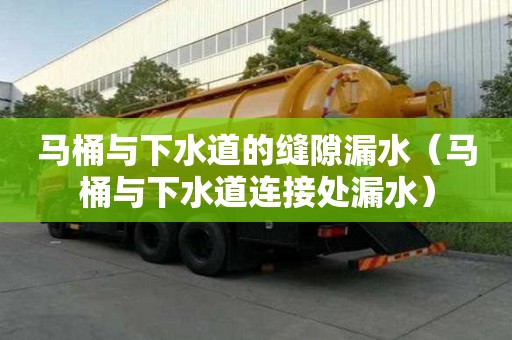 馬桶與下水道的縫隙漏水（馬桶與下水道連接處漏水）