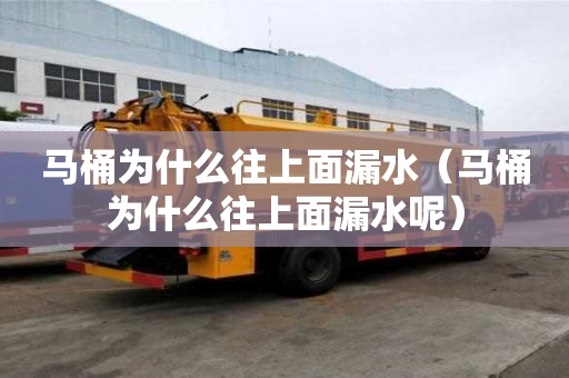 馬桶為什么往上面漏水（馬桶為什么往上面漏水呢）