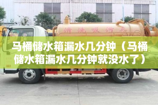 馬桶儲水箱漏水幾分鐘（馬桶儲水箱漏水幾分鐘就沒水了）