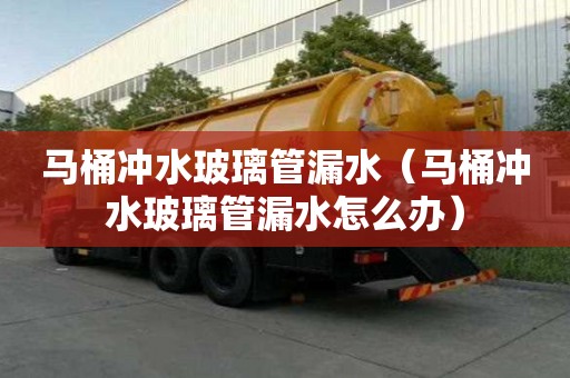 馬桶沖水玻璃管漏水（馬桶沖水玻璃管漏水怎么辦）