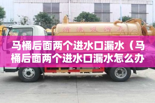 馬桶后面兩個進水口漏水（馬桶后面兩個進水口漏水怎么辦）