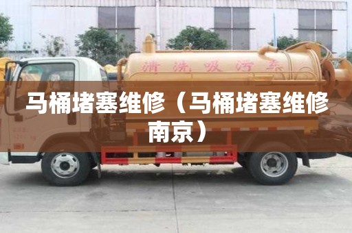 馬桶堵塞維修（馬桶堵塞維修南京）