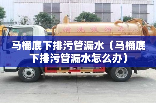 馬桶底下排污管漏水（馬桶底下排污管漏水怎么辦）