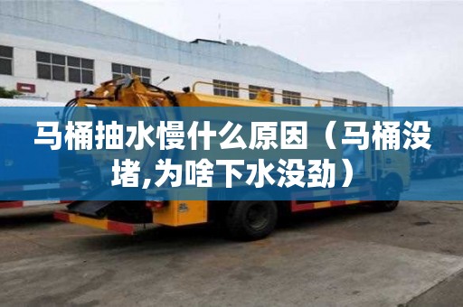 馬桶抽水慢什么原因(馬桶沒堵,為啥下水沒勁) 馬桶抽水慢什么原因(馬桶沒堵,為啥下水沒勁)