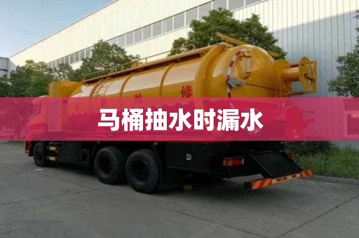 馬桶抽水時(shí)漏水