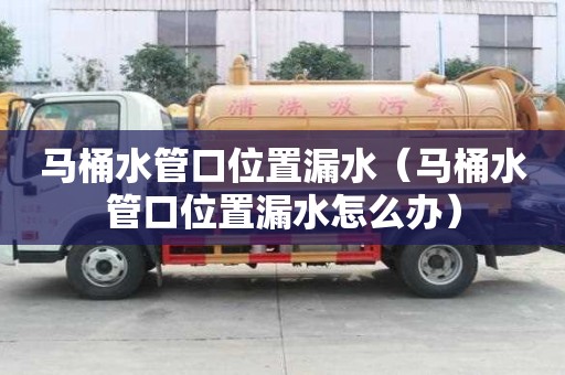 馬桶水管口位置漏水（馬桶水管口位置漏水怎么辦）