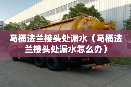 馬桶法蘭接頭處漏水（馬桶法蘭接頭處漏水怎么辦）