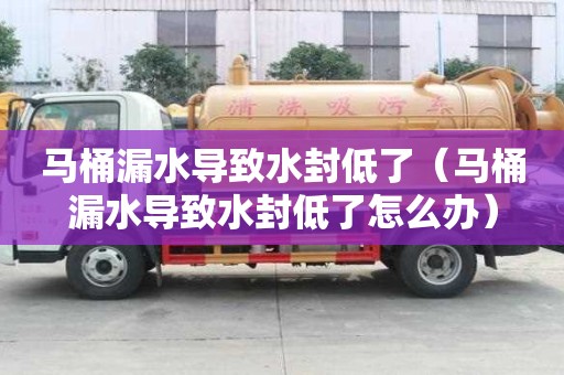 馬桶漏水導致水封低了（馬桶漏水導致水封低了怎么辦）